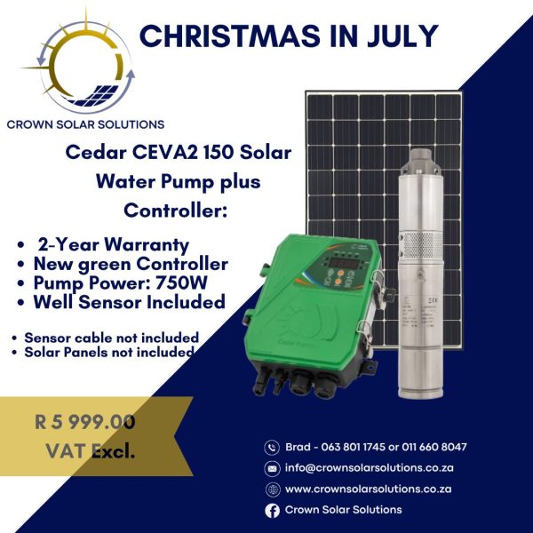 CEVA2 150 Solar Water Pump + Controller